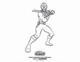 Power Red Rangers Coloring Pages Color Print Kids sketch template