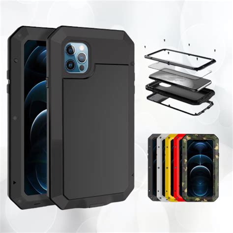 coque de protection integrale incassable en aluminium pour iphone