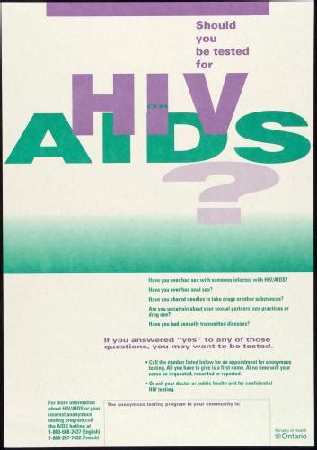 should you be tested for hiv aids aids education posters