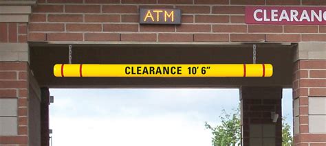 clearance bars height guard max clearance sign