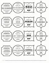 Etichette Stampabili Fai Cosmetici Idecor sketch template