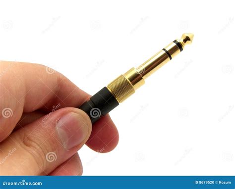 trs connector stock photo image  industry audio joint