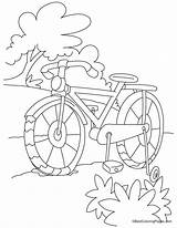 Coloring Bicycle دراجه Daal Bestcoloringpages Coloringhome sketch template