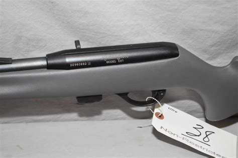 remington model   lr cal mag fed semi auto rifle   bbl flat blued finish barrel sights