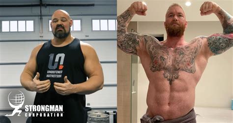 hafthor bjornsson and brian shaw have dropped a ton of weight