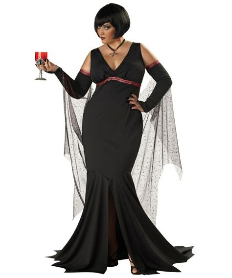 adult immortal seductress plus size vampire halloween