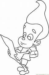 Jimmy Neutron Coloring Pages Latter Boy Genius Adventures Coloringpages101 sketch template