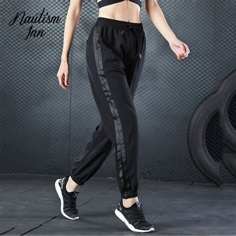 2018 sports pants women running jogging sweat pants with pocker quick