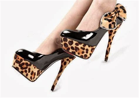 Leopard Design Black High Heels Click The Picture To See More Fashion