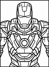 Marvel Coloring Drawing Man Iron Line Avengers Pages Ironman Clipart Adult Hero Drawings Showcase Easy Book Behance Official Colouring Super sketch template