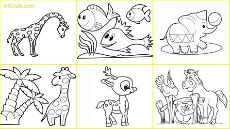 animal coloring pages  kids kids art craft