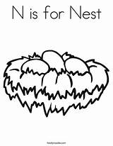 Nest Coloring Letter Book Sheet Pages Bird Alphabet Twistynoodle Missing Nn Color Getdrawings Twisty Noodle Getcolorings Popular Minibook sketch template