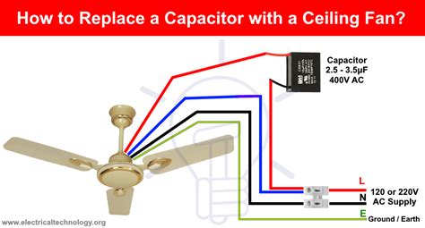 ceiling fan  wire capacitor wiring diagram enstitch