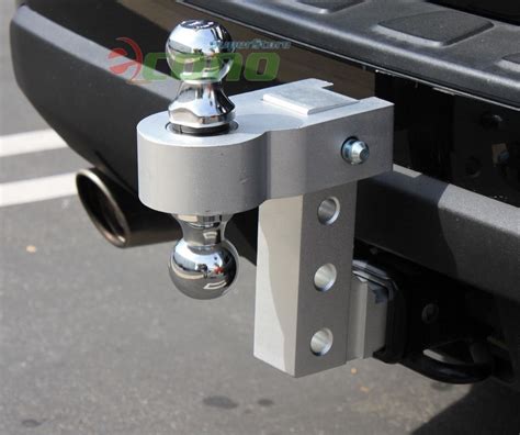 aluminum adjustable raise drop tow hitch mount lock