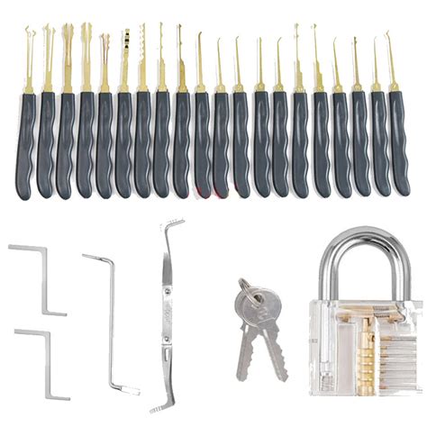 lock pick set practice lock  pc lock picking tools