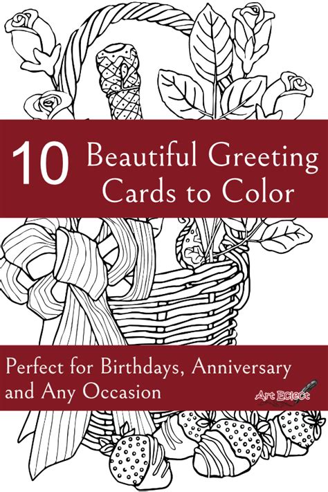 pin  easy adult coloring greeting cards