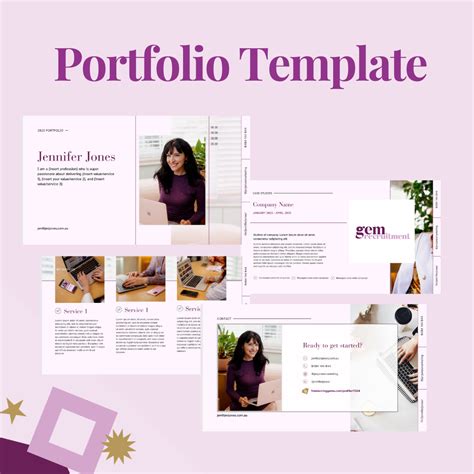 portfolio template freelancing gems