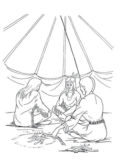 coloring sheet native american coloring pages