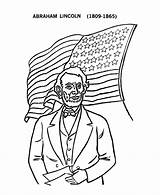 Lincoln Abraham Coloring War Civil Pages Drawing President Sheets American Activity Printables Cartoon Print Kids Presidents Union America Memorial Usa sketch template