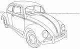 Volkswagen Herbie Kever Kleurplaten Voiture Enfants Tekening Carros Grands Coccinelle Voitures sketch template