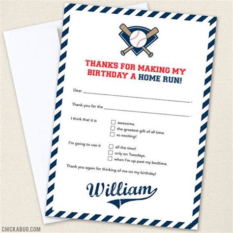 baseball party   cards birthday   cards