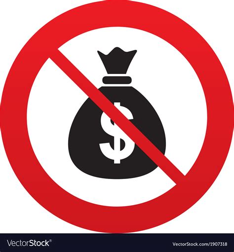 money bag sign icon dollar usd currency vector image