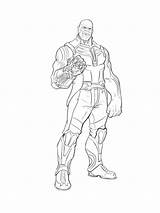 Thanos Coloring Pages Villain Strongest Printable Marvel Categories Coloringonly sketch template