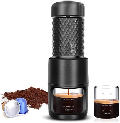 portable coffee maker  staresso    manual espresso coffee machine compatible  ground