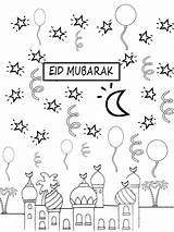 Eid Mubarak Coloring Ramadan Adha Moubarak Carte Fitr Idul عيد Coloriages مبارك Mewarnai Fitri Selamat Mouton Islamiques Gambar Ied Fest sketch template