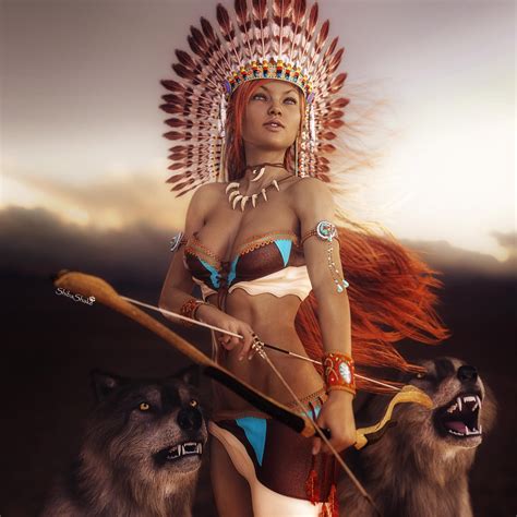 wolf girl fantasy art daz3d gallery 3d models and 3d software by daz 3d