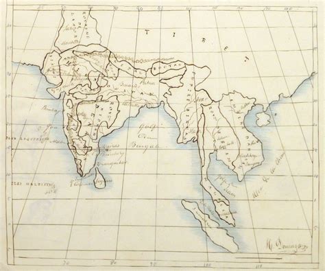 map  southern asia  original art antique maps prints