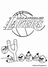 Coloring Pages Angeles Los Lakers Nba Angry Birds Browser Window Print sketch template