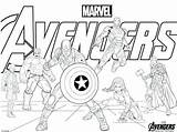 Avengers sketch template