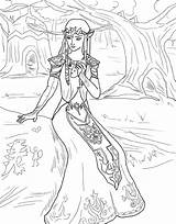 Zelda Coloring Pages Printable Usable Legend Supercoloring Via sketch template