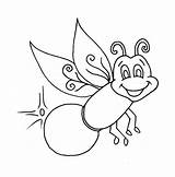 Firefly Pages Coloring Bug Clipart Lightning Beautiful Colouring Printable Kids Fireflies Outline Drawing Lightening Color Glow Worm Clip Online Draw sketch template