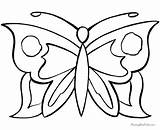 Papillon Coloriage Facile Kidsfun Coloringhome Imprimer sketch template