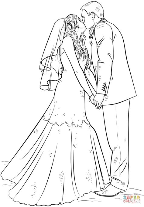 hudtopics coloring pages bride  grom