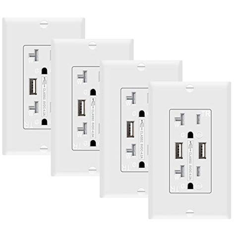 top  receptacle  usb ports standard electrical outlets tookcook