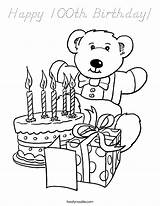 Birthday 100th Happy Coloring Built California Usa sketch template