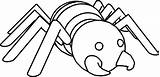 Spider Cartoon Coloring Pages Getdrawings sketch template