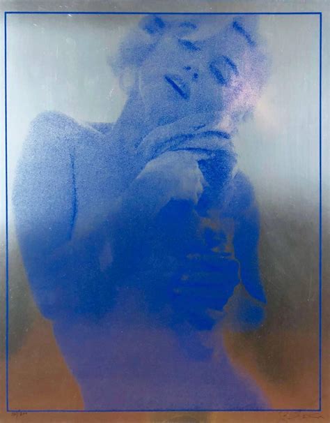 Bert Stern Roses Body Shot Blue Foil For Sale At 1stdibs