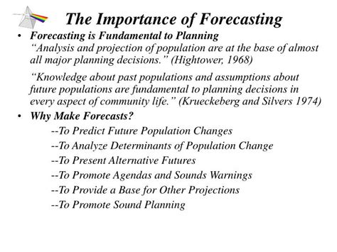 importance  forecasting powerpoint