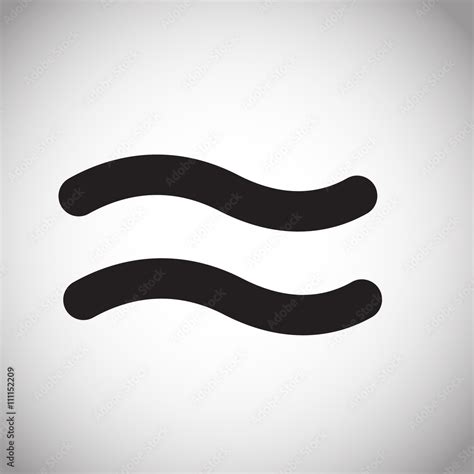 approximately equal symbol sign icon gray background stock vector