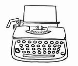 Typewriter Drawing Sketch Draw Escribir Máquina Vintage Typewriters Easy Template Clipart Drawings Boceto Máquinas Line Getdrawings Paintingvalley sketch template