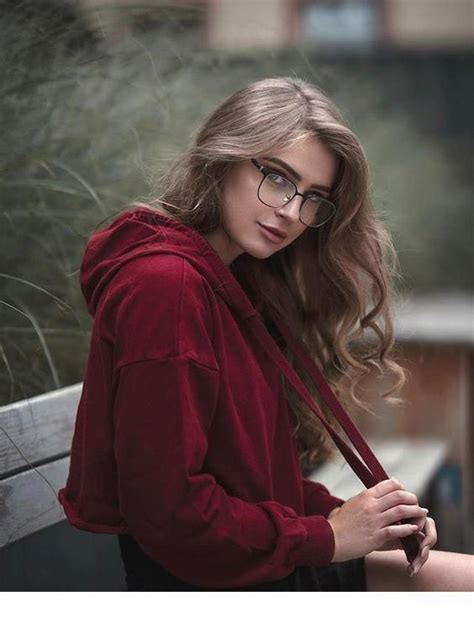 A Nice Hoodie And Glasses Inspiring Ladies Photography Poses Women