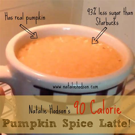 90 Calorie Pumpkin Spice Latte Natalie Hodson