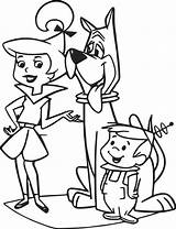 Jetsons Coloring Pages Elroy Dog Tommy Jetson Rugrats Sister Judy Wecoloringpage Printable Cartoon Color Print Getcolorings Kids George sketch template