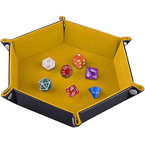 sided pu leather  velvet foldable dice tray  buttons buy
