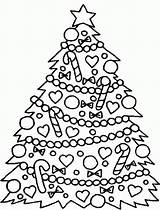 Coloring Tree Christmas Pages Printable Kids Trees Easy Color Print Drawing Presents Big Coloringhome Clipart Beautiful Decoration Traceable Getcolorings Gif sketch template