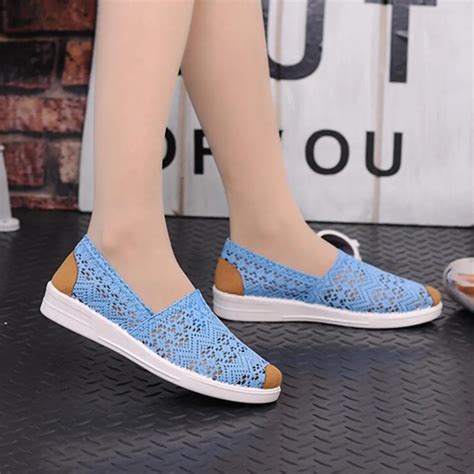 good quality women shoes spring summer soft insole ladies flat shoes causal lace
